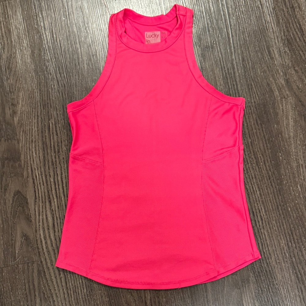 Lucky in Love Women's Hot Pink Tank Top